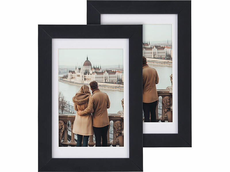 ; Bilderrahmen aus Hölzern, bruchsichere Acrylgläser 