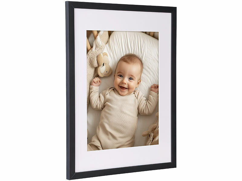 ; 2-teilige Holz-Bilderrahmen mit Gipsabdruck-Set für Babys und Haustiere 