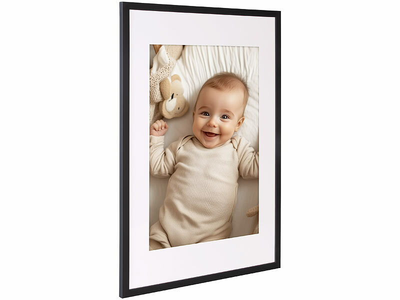 ; 2-teilige Holz-Bilderrahmen mit Gipsabdruck-Set für Babys und Haustiere 