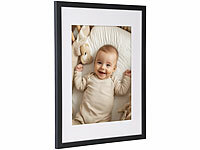 ; 2-teilige Holz-Bilderrahmen mit Gipsabdruck-Set für Babys und Haustiere 