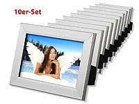 Your Design 10er-Set Bilderrahmen für Fotos mit 10 x 15 cm, silber; Photorahmen 