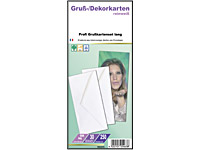 Your Design 30 Grußkarten DIN lang reinweiß 250 g/m² inkl. Briefhüllen