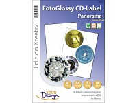 Your Design 18 Panorama-CD-Label hochglänzend für Inkjet