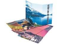 Your Design 60 Grußkarten A4 gefalzt auf DIN lang Spezialkarton 250 g/m²; Vorgestanzte Grußkarte 