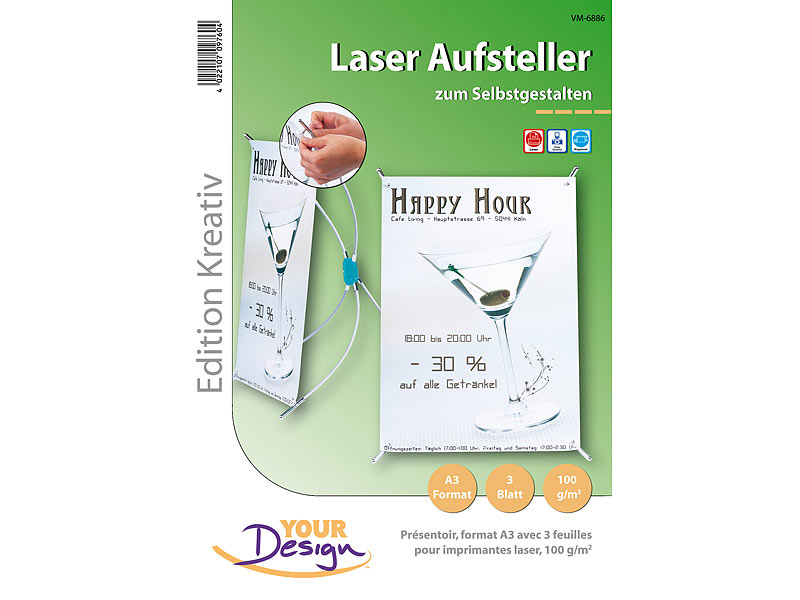 ; Aufsteller für Plakate 